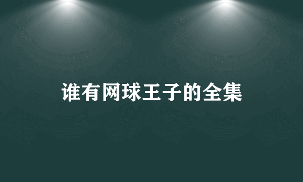 谁有网球王子的全集