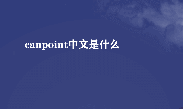 canpoint中文是什么