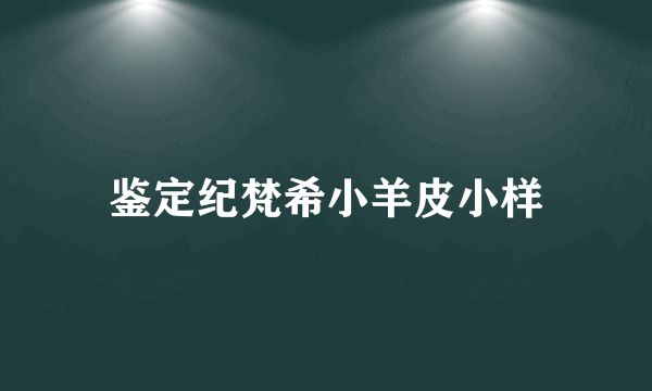 鉴定纪梵希小羊皮小样