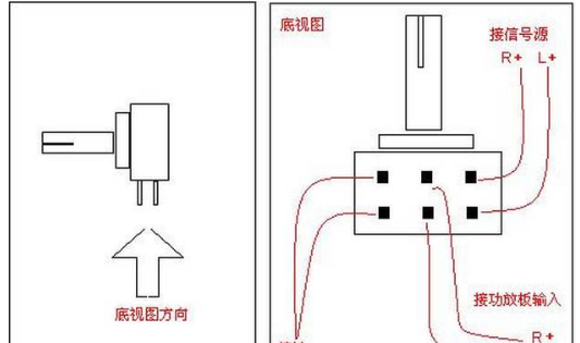 电位器三个引脚在电路中是怎么接的