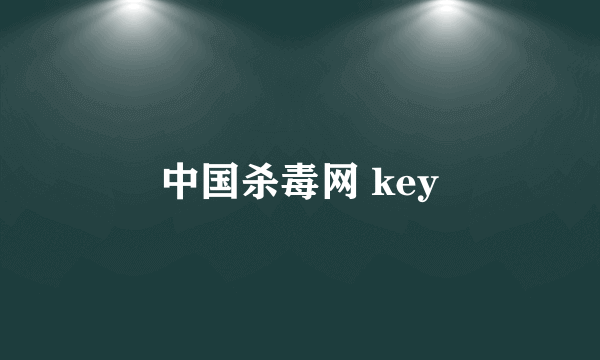 中国杀毒网 key