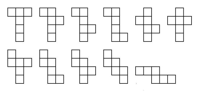 正方体的11种展开图