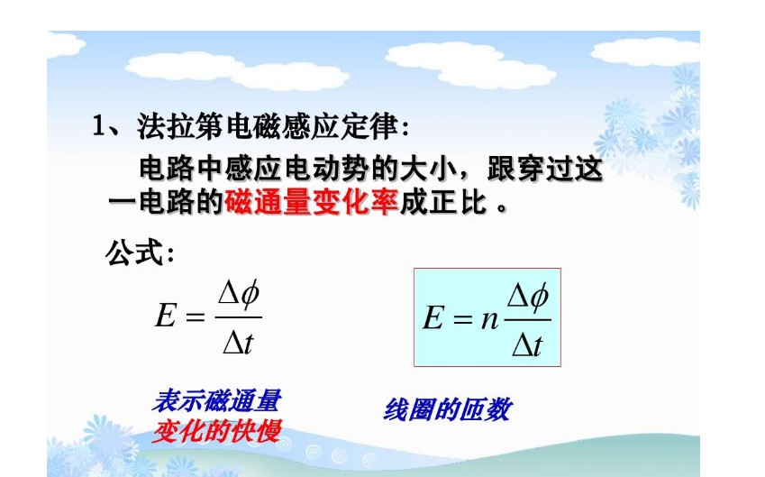 法拉第电磁感应定律是什么