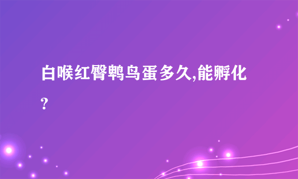 白喉红臀鹎鸟蛋多久,能孵化？