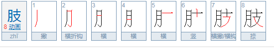 肢组词3个