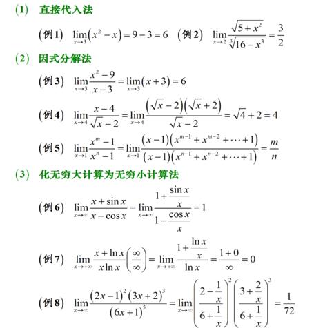 数列极限的求法