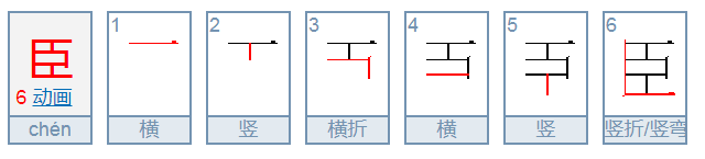 臣的意思，臣怎么读