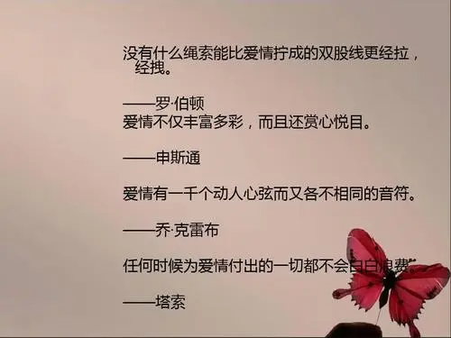 关于爱的名言