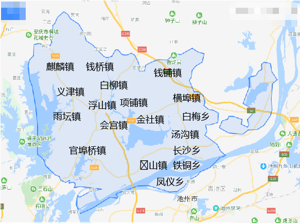 安庆市枞阳县 有哪些乡镇