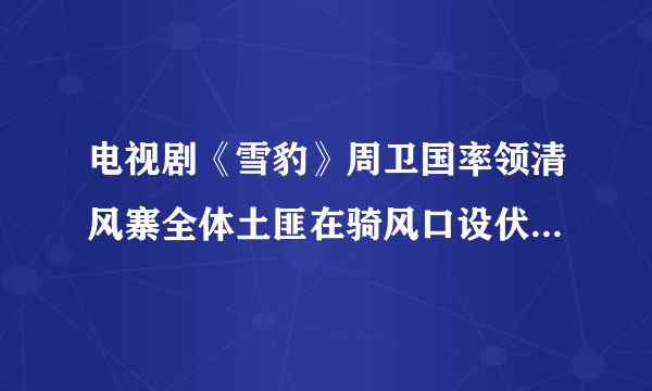 电视剧《雪豹》周卫国率领清风寨全体土匪在骑风口设伏配合八路打鬼子是哪一集？