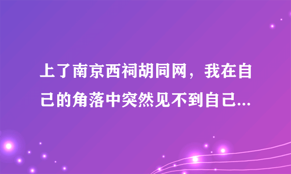 上了南京西祠胡同网，我在自己的角落中突然见不到自己发出的帖了，包括公开的帖。何办？