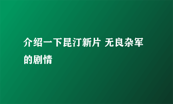 介绍一下昆汀新片 无良杂军的剧情