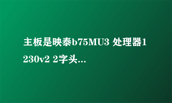 主板是映泰b75MU3 处理器1230v2 2字头 那么内存最多可以提升到1866或者更高？