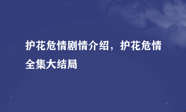 护花危情剧情介绍，护花危情全集大结局