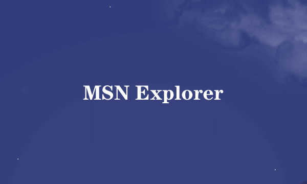 MSN Explorer