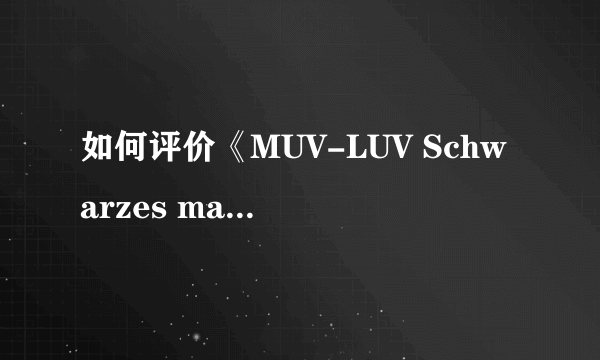 如何评价《MUV-LUV Schwarzes marken》