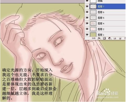 如何画古代手绘美女？