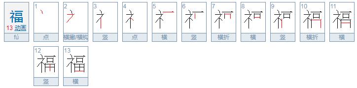 篆书福字写法是什么？