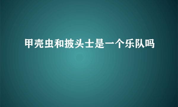 甲壳虫和披头士是一个乐队吗