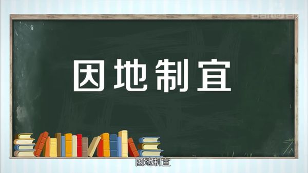 因地制宜的因地和制宜的意思分别是什么