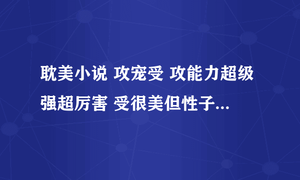 耽美小说 攻宠受 攻能力超级强超厉害 受很美但性子却淡漠看破一切 最后被攻感动 最好是古代的现代的也没关