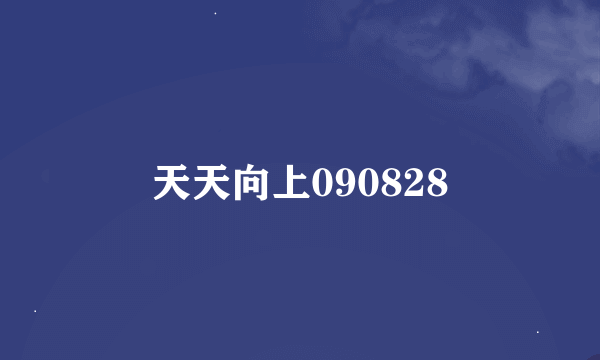 天天向上090828