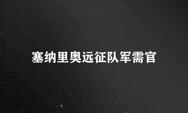 塞纳里奥远征队军需官