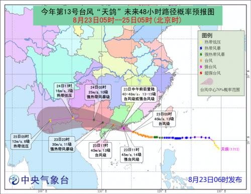 台风天鸽的路径预测会走过哪些地方？