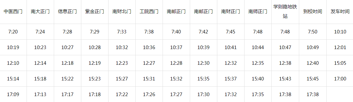 南京栖霞区谷峰驾校班车时刻表和路线是怎么样的？