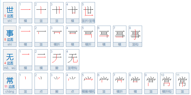 世事无常什么意思啊？