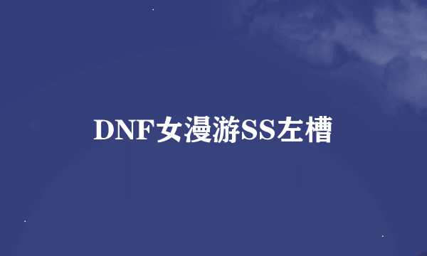 DNF女漫游SS左槽