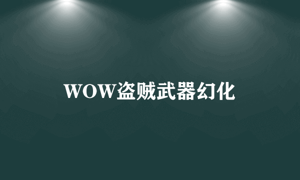 WOW盗贼武器幻化