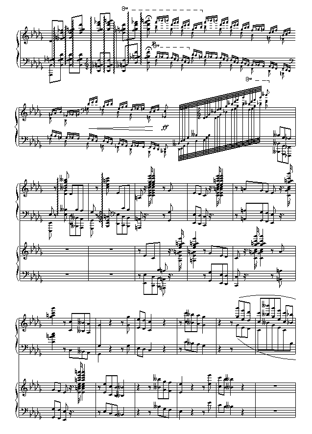 求柴科夫斯基第一钢琴协奏曲曲谱