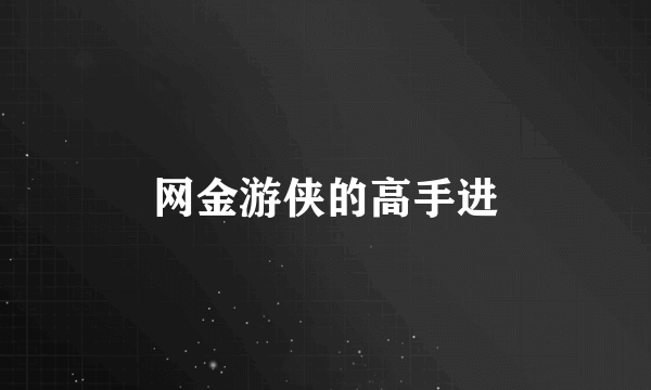 网金游侠的高手进