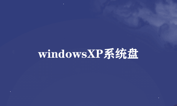 windowsXP系统盘