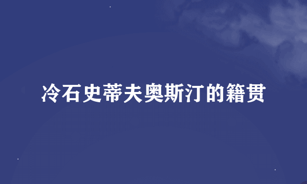 冷石史蒂夫奥斯汀的籍贯