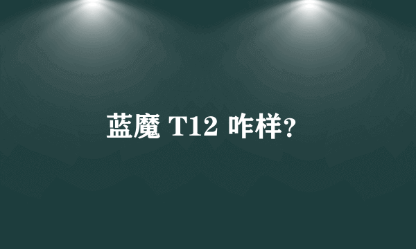 蓝魔 T12 咋样？