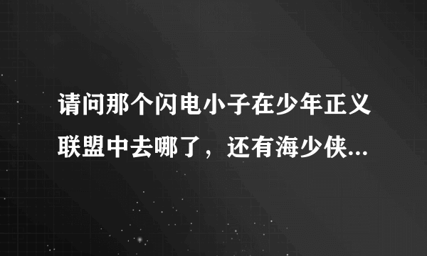 请问那个闪电小子在少年正义联盟中去哪了，还有海少侠，请帮帮我吧！