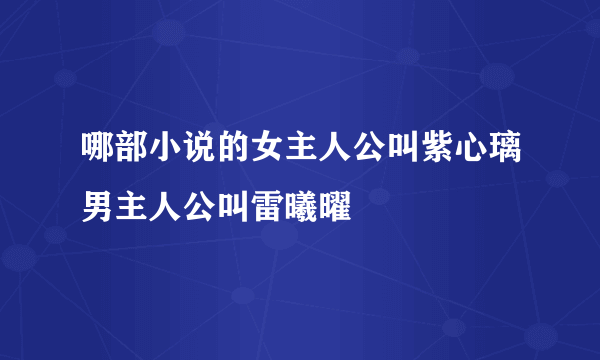 哪部小说的女主人公叫紫心璃男主人公叫雷曦曜