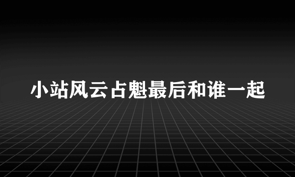 小站风云占魁最后和谁一起