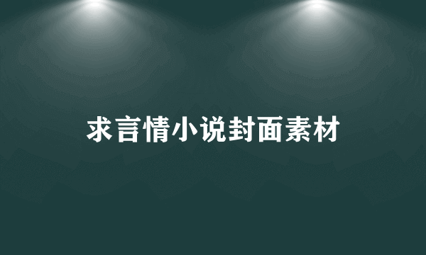 求言情小说封面素材