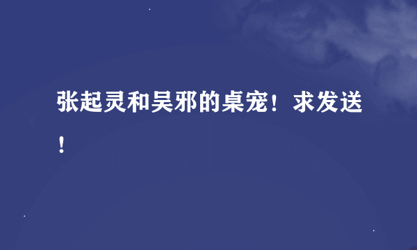 张起灵和吴邪的桌宠！求发送！