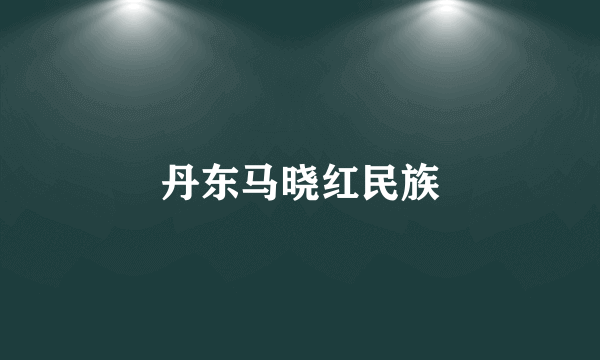 丹东马晓红民族