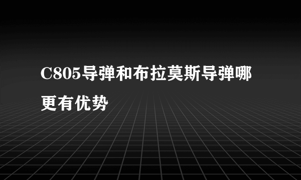 C805导弹和布拉莫斯导弹哪更有优势