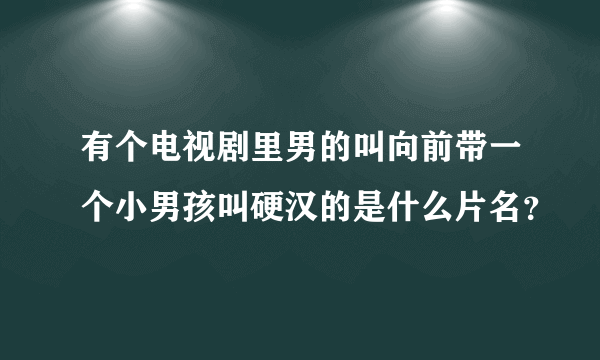 有个电视剧里男的叫向前带一个小男孩叫硬汉的是什么片名？