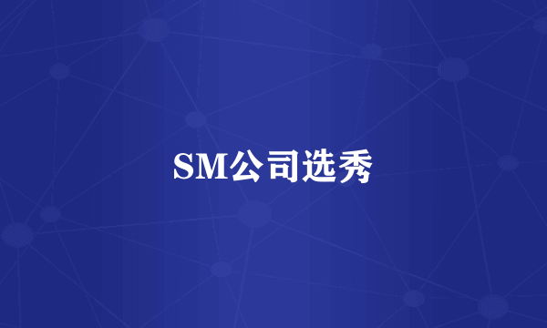 SM公司选秀