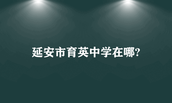 延安市育英中学在哪?