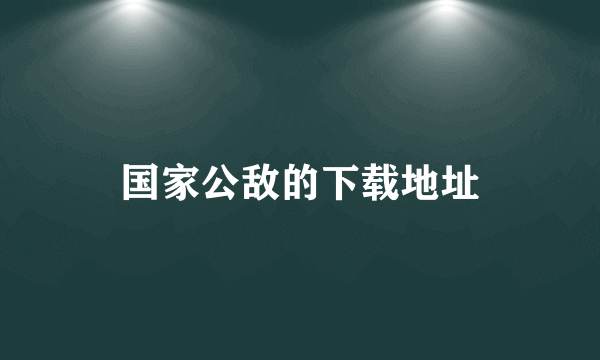 国家公敌的下载地址