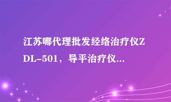 江苏哪代理批发经络治疗仪ZDL-501，导平治疗仪经络治疗仪