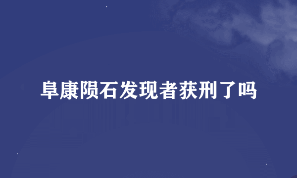 阜康陨石发现者获刑了吗